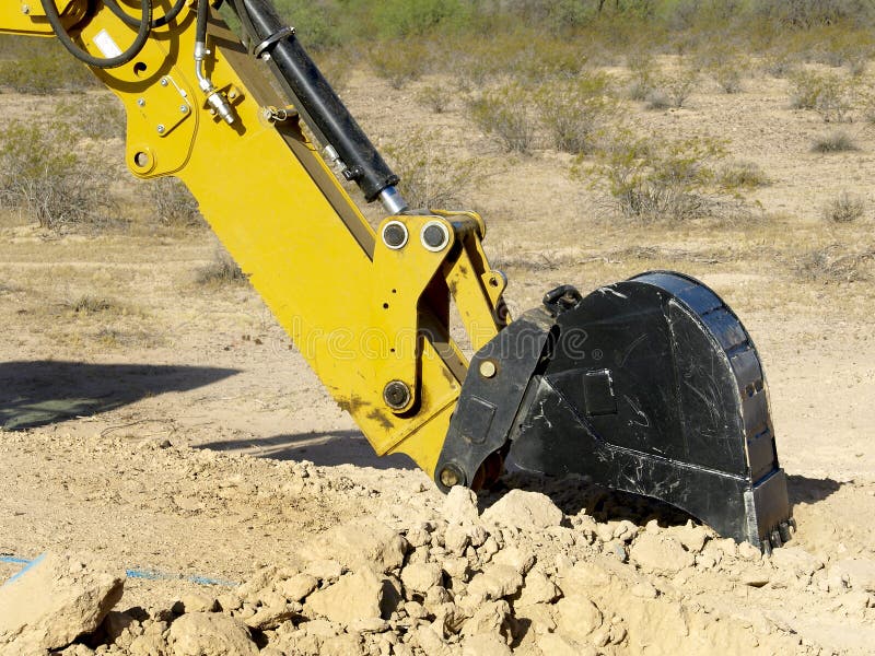 Steam Shovel Digging in the Ground - Horizontal