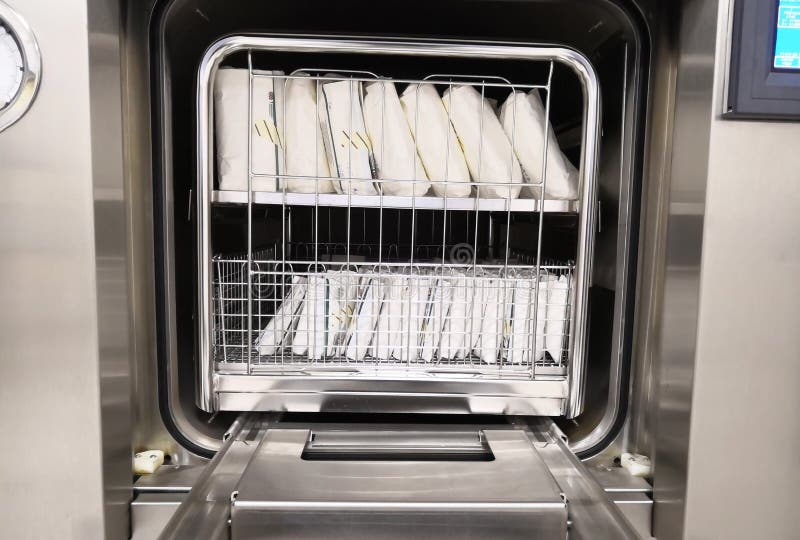 Steam Sterilizer Machine Chamber Stock Image Image of cssd, packet