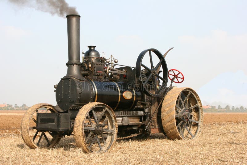 Steam traction engine royalty free stock image