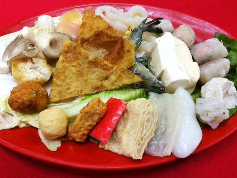 Steamboat Ingredients stock image. Image of taufu, vegetable 84804309