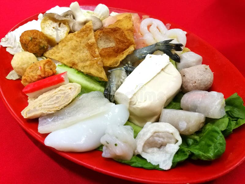 Steamboat Ingredients stock image. Image of shrimp, fish 84833109