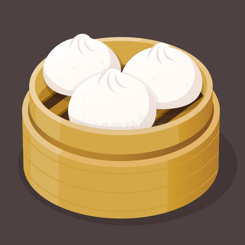 Steamed Bun Dim Sum stock vector. Illustration of dumpling - 67500735