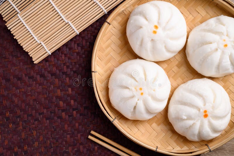Steamed Buns Stuffed with Minced Pork Stock Photo Image of morning