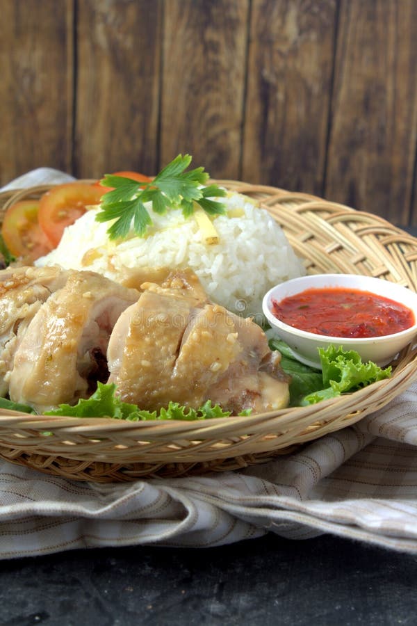 Steamed Chicken Rice stock image. Image of chinese, cuisine 61429777