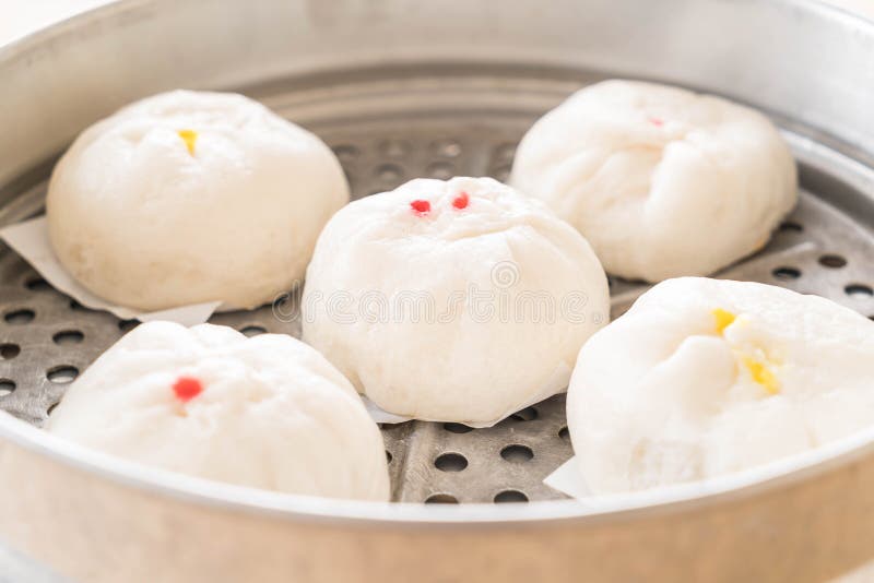 Steamed Dumpling or Chinese Bun Stock Image Image of dinner, steam