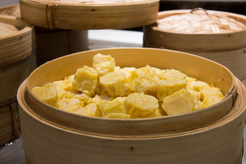 Steamed Dumpling Chinese Buns Pork Bun Stock Image Image of chinese