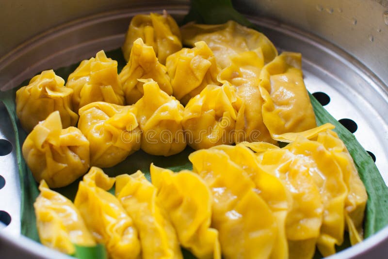 Steamed dumplings. stock photo. Image of pelmeni, freshness 29055676