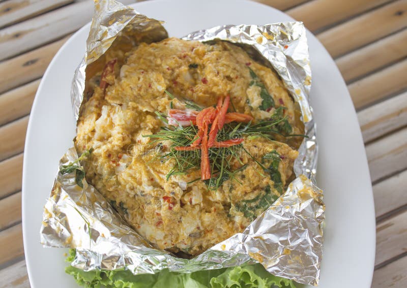 Steamed Fish with Curry Paste Stock Image Image of seafood, closeup