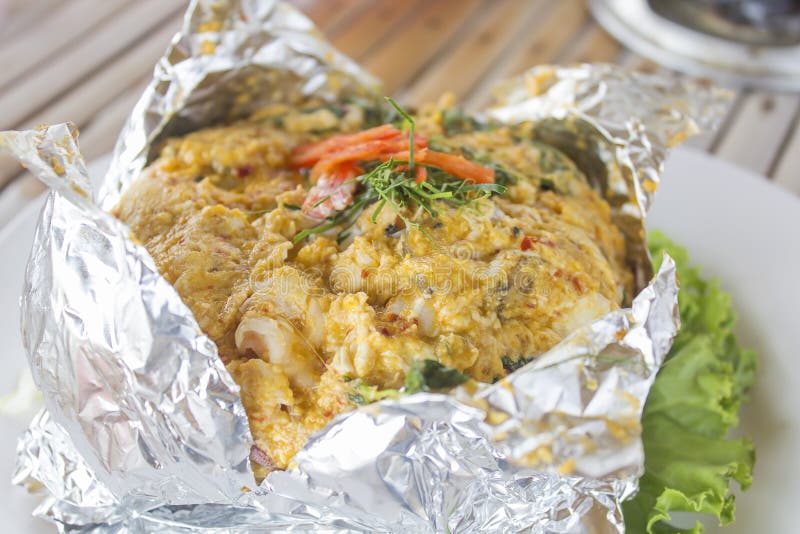 Steamed Fish with Curry Paste Stock Image Image of chili, steam 53160439