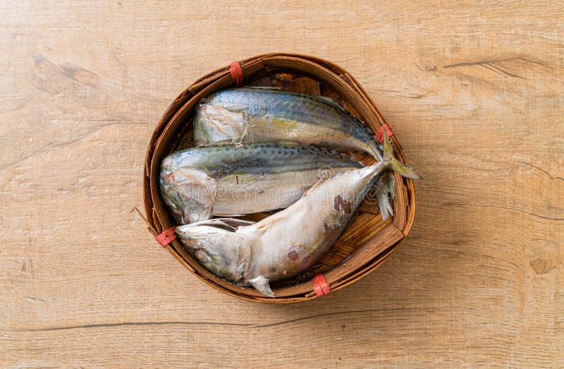 Steamed mackerel fish stock image. Image of diet, protein 180741655