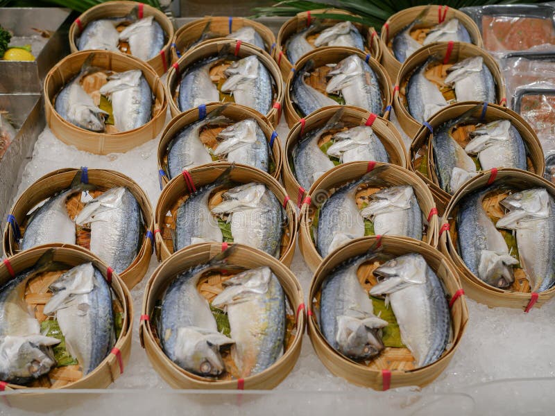 Steamed mackerel stock photo. Image of cooking, vegetable 276017790