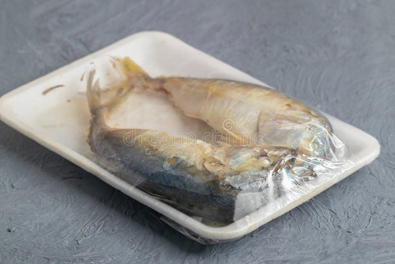 Steamed Mackerel on Wrap Plastic Stock Image Image of global, commodity 141180645