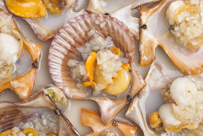 Steamed scallops, Chinese foods