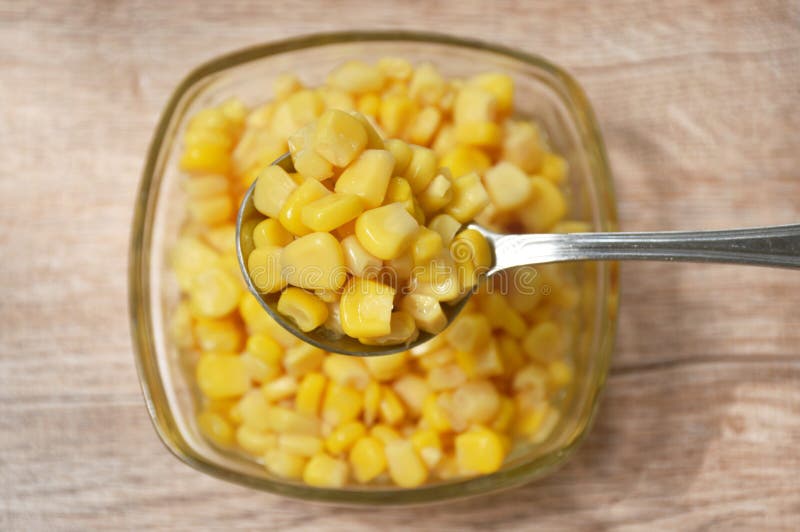 Steamed Sweet Corn Seed in Salt Water on Spoon Stock Photo Image of harvesting, instant 239559114