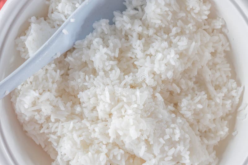 Steamed Thai Jasmine Rice in the Bowl Stock Image Image of restaurant