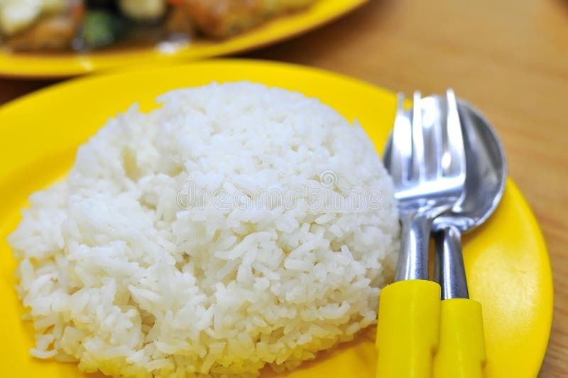 Steamed white rice