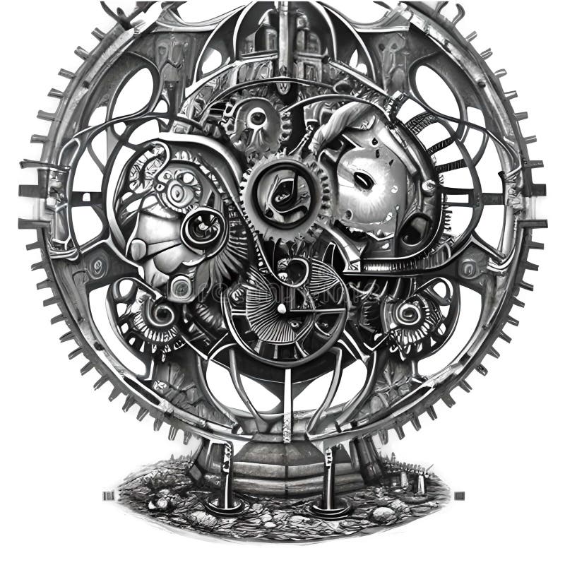 Steampunk Clockwork Universe. Generative AI Stock Image Image of