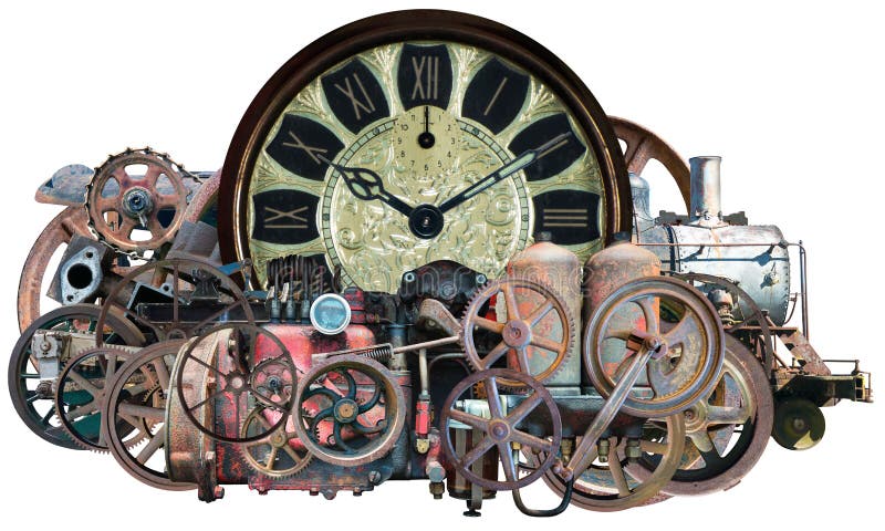Steampunk czasu maszyny technologia Odizolowywająca