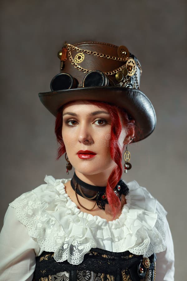 Steampunk fashion woman