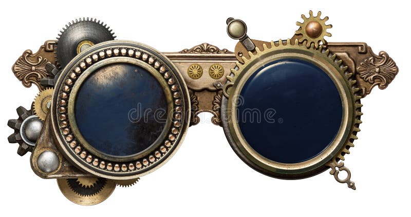 Steampunk glasses stock photography