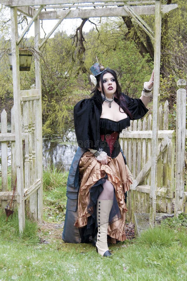 Steampunk Model Outdoors