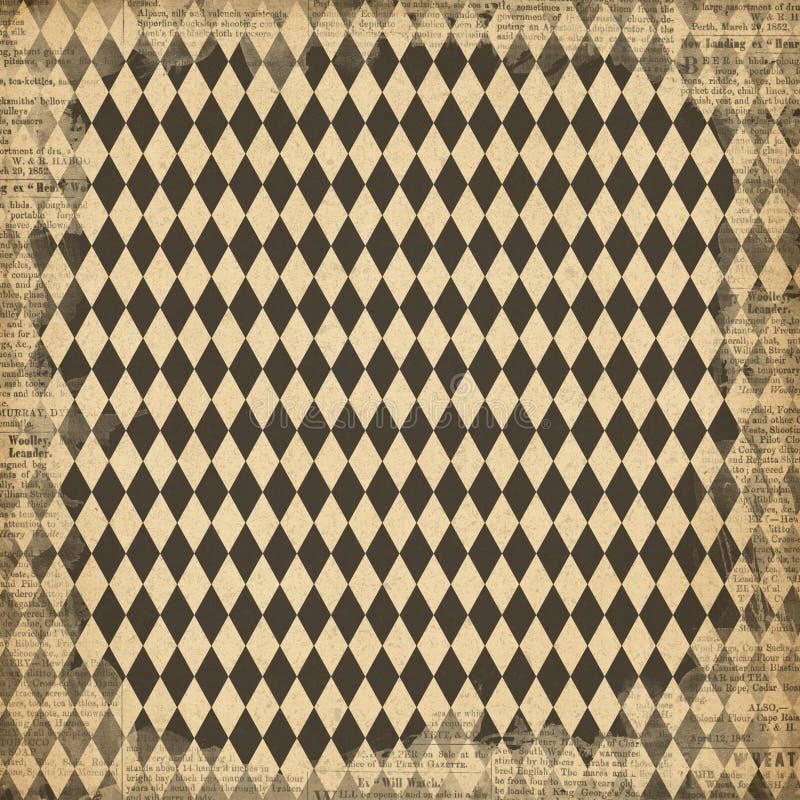 Steampunk wzorzystości papier czerń i neutralny - Męski Papierowy projekt - arlekinu wzór -