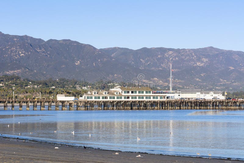 Stearns Wharf in Santa Barbara royalty free stock image Stearns Wharf in Santa Barbara royalty free stock image