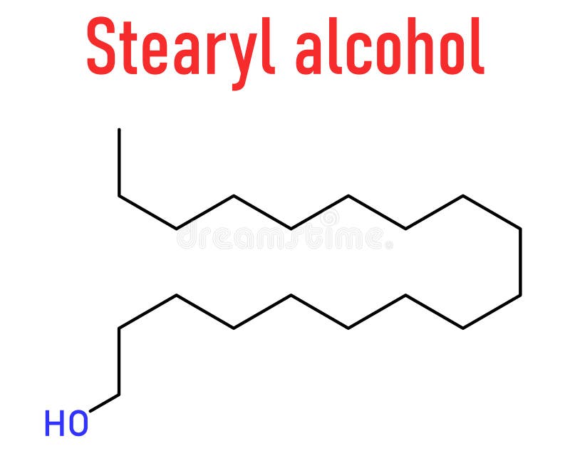 Stearyl Alcohol Molecule Constituent Cetostearyl Alcohol Stock Vector  (Royalty Free) 2062166291
