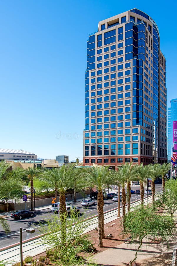 Stedelijke streetscapes en gebouwen in Phoenix van de binnenstad, AZ royalty-vrije stock fotografie Stedelijke streetscapes en gebouwen in Phoenix van de binnenstad, AZ royalty-vrije stock fotografie