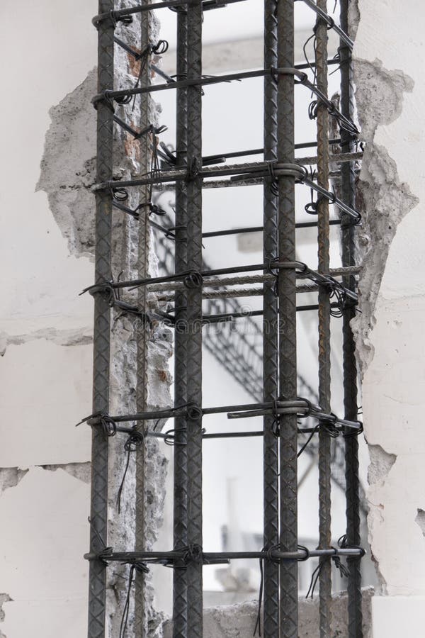 Steel Armature Column stock photo. Image of construction 29393754