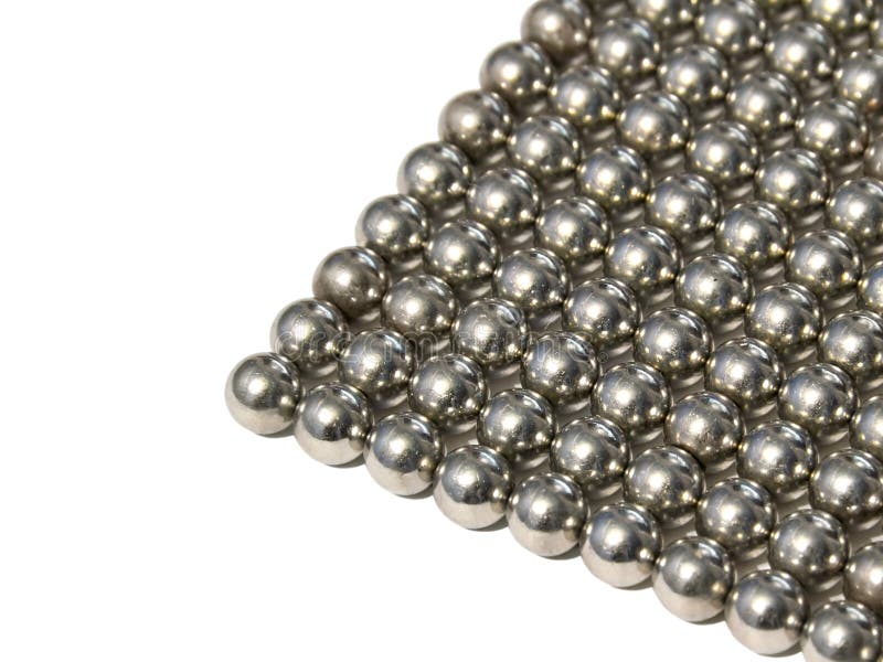 Steel Balls Arranged in Rows Stock Image - Image of fiction, roll: 27662725