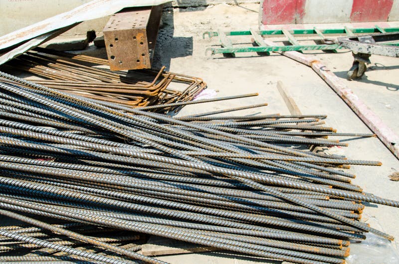 Steel Bar stock photo. Image of wire, industry, rusting 53700132