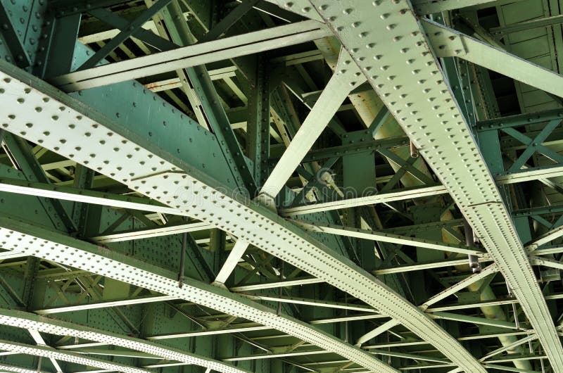 Steel bridge construction stock image. Image of bridge 31370791