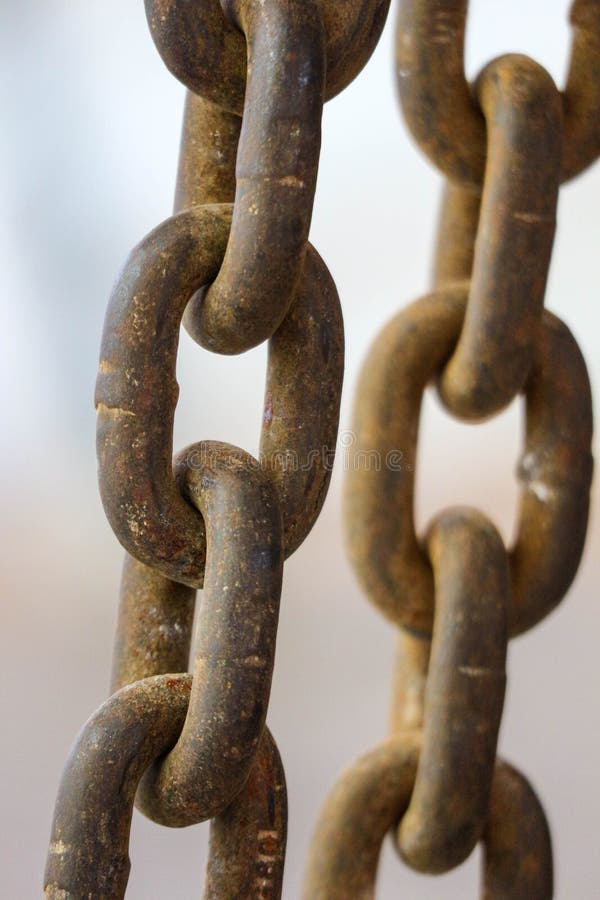 Steel Chains that are Rusty Stock Image Image of inseparable, link 267157405