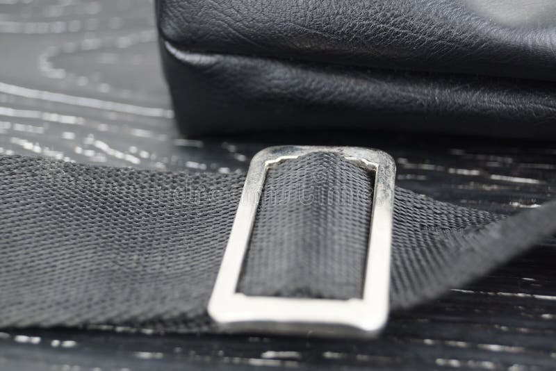 Steel Clasp on the Leather Bag. Stock Photo - Image of leather ...