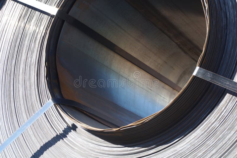 Steel Coil stock photography