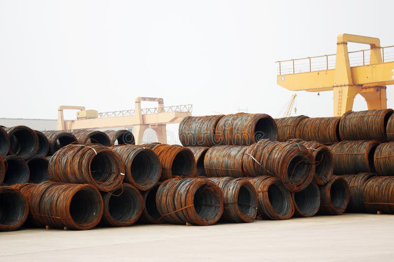 Steel coil royalty free stock images