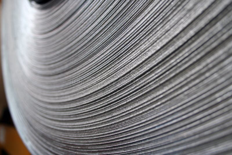 Steel Coil Close-Up stock photography