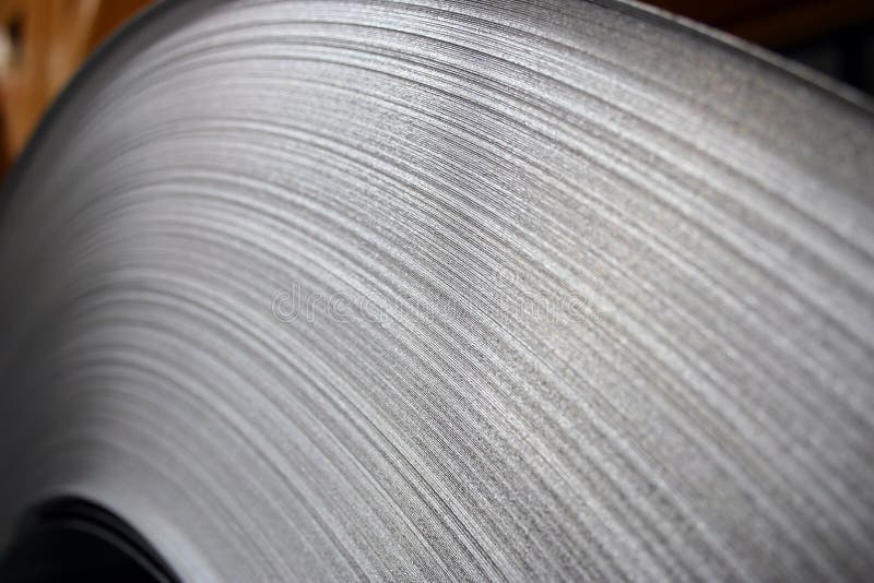 Steel Coil Close-Up royalty free stock photography