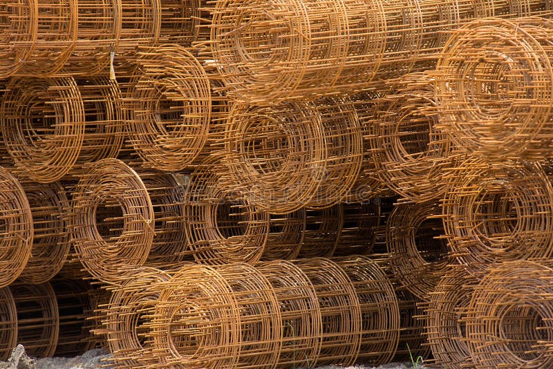 Steel coil rust For the structure in the construction work royalty free stock photo