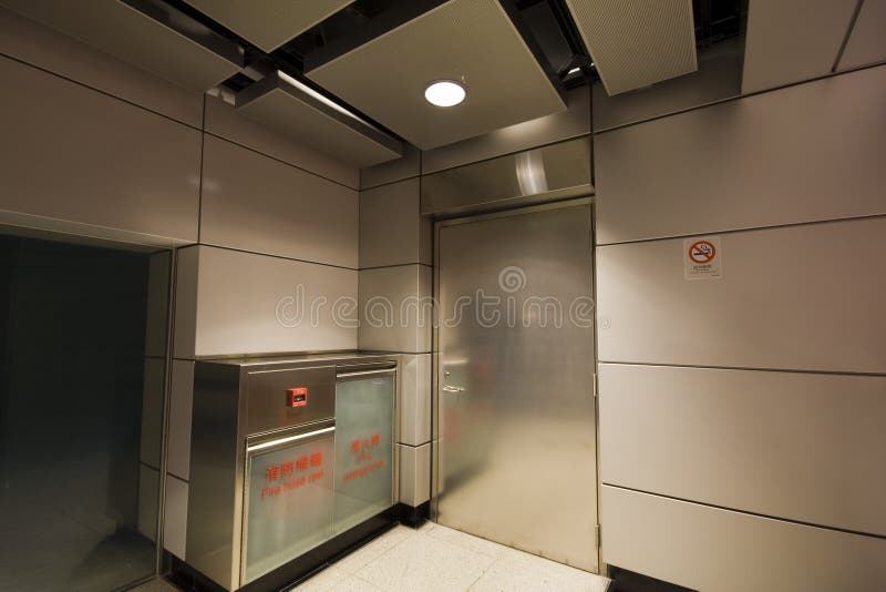 Steel door royalty free stock photography