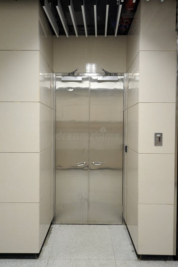 Steel door stock photos