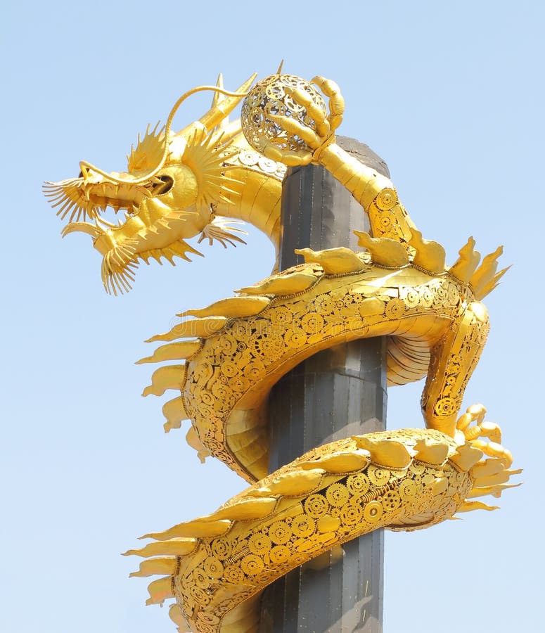 Steel dragon stock image. Image of tradition, shanghai 55947335