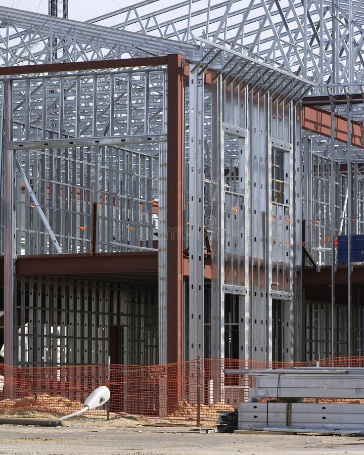Steel framing stock photo. Image of hanger, commercial 726346
