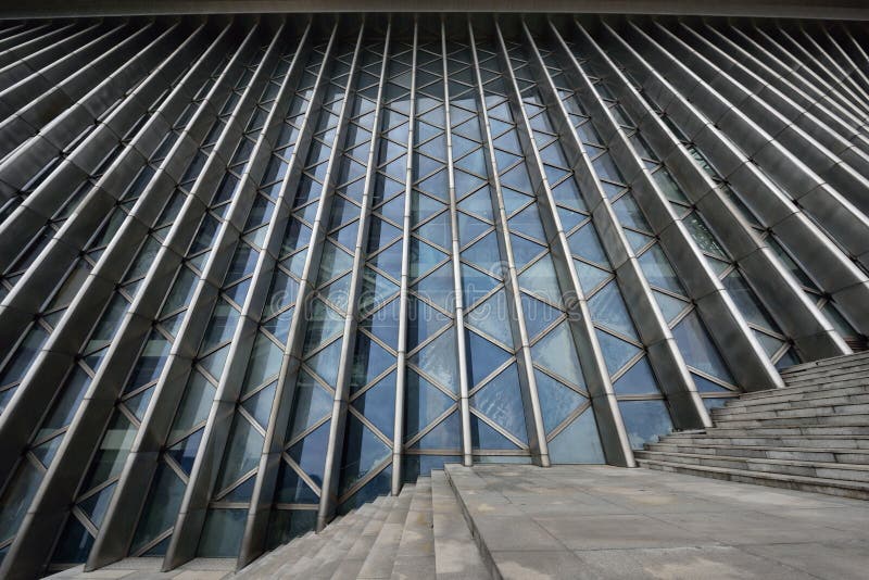 Steel and glass structure stock images Steel and glass structure stock images