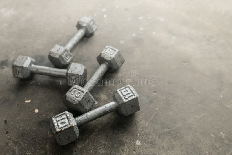 Steel Gray Weights on Gym Floor Stock Image Image of dumbell, pound