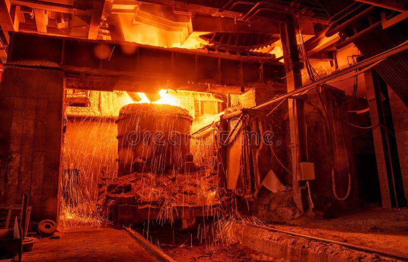 Steel making workshop stock images Steel making workshop stock images
