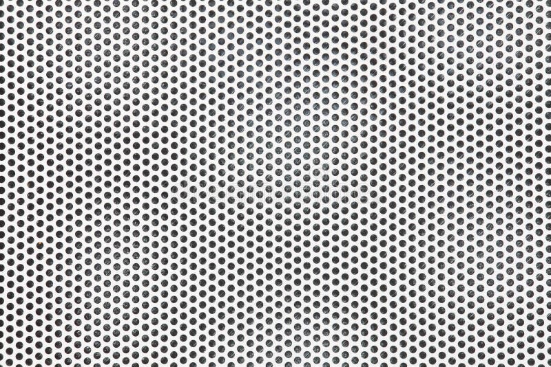 White metal mesh screen texture and seamless background Stock