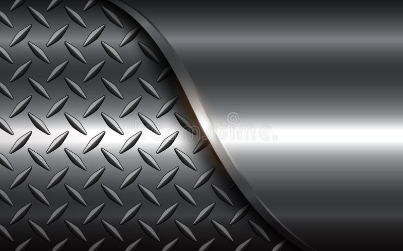 Steel metal background, 3D elegant shiny metallic royalty free illustration