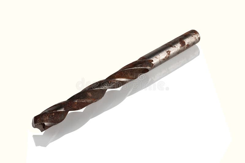 Steel, Old, Rusty Drill Bit Stock Photo Image of closeup, sharp
